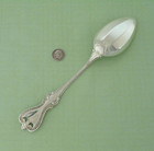 Vintage Towle Sterling Silver Old Colonial Solid Serving Spoon 8 1 2  Lg W  Mono