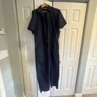 Berne Men s Large Short Sleeve Poplin Coverall Work Uniform Vintage Jumpsuit 