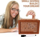 Money Saving Challenge Box Cash Vault Wooden Savings Box Cash Saver  10000