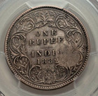  circa 1889  Mozambique Crowned  pm  C s On India Rupee 1882 Km54 2 Pcgs Xf40