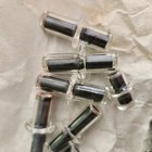 22 Vintage Glass Encased Magnetic Stir Bars And Pivot Rings Lab Lot Mixed Sizes