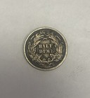 1872 Half Dime U s Silver Seated Liberty     Vf-xf