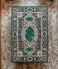 Marble Inlay Table Top 52  X 36  Gemstones Pietra Dura Marquetry Unique Tabletop