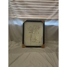 Nwt Real Living Minimalist Floral Line Art Framed Print Black Frame Boho Decor