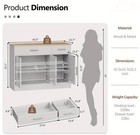 42   modern Farmhouse Sideboard Buffet Cabinet With Storage With 3 Doors