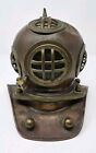 Copper   Brass Diving Helmet Display Piece Small 7 x7  Vintage Nautical Diver