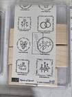Stampin Up  Rubber Stamp Lot Of 3 Sets 2004 New Unused Wood Block Crafting Stamp