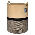  Extra Large Blanket Basket  Tall Storage Basket 15 7   x Blend Brown   Black