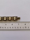 Antique 800 Silver Vermeil Shell Cameo Panel Filigree Bracelet 32g Vermeil 6 8   