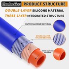 5 16 x5ft id 8mm  Silicone Heater Hose Blue And Red Coolant Radiator Vacuum L   