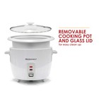 Erc-003 Electric Rice Cooker With Automatic Keep Warm Makes Soups  Stews  Gra   