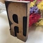 Vintage Letter  R   letterpress Wood Type Printing Block
