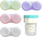 Contact Lens Case Travel Kit With Cleaner Washer  Bulk Colored Lenses Storage