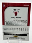 2019-20 Panini Nba Hoops Premium Stock - Coby White  204 Silver Prizm  rc 