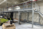 43  Long X 12  Deep X 8  High  Grated Floor  Warehouse Mezzanine System 