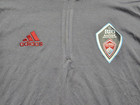 Adidas Mls Gray Long Sleeve 1 2 Zip Colorado Rapids Soccer Jersey Mens Large