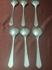 Wm Rogers Fidelis Pattern Lot Of 6 Gumbo Soup Spoons