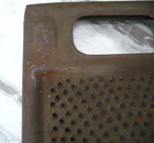 Antique Kitchen Grater Metal Cheese Vegetable Rustic Farmhouse Chic Primitive