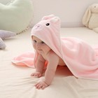 Cute Baby Hooded Bath Towel Super Soft Toddler Bathrobe Swaddle Blanket