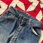 Vintage 1950s 60s Youth Denim Western Jeans As Is Worn Flaws Repaired Farm House