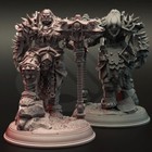 Gazza Orc War Chief Fighter Barbarian Miniature   D d Dnd   