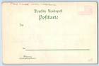 Luxembourg Postcard View Of Stamp Collage Monaco C1905 Unposted Antique