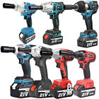 Cordless Electric Impact Wrench 1 2   High Power Drill Driver W  Battery 1000n m