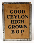 Lipton s Pure Ceylon Tea Wood Box W  Sliding Lid Lipton Metricpack Vintage Tin