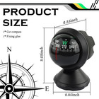 Compass For Car With Bottom Stick Car Compass Ball adjustible And Night Vision C