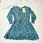 Nwt Yo Baby Teal Graphic Print Dress Size 5 