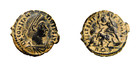 Authentic Roman Coin Very Rare R Wreath T Mintmark Constantius Ii Spearing War