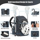 Mzznbeu Lacrosse Bag  50l Large Capacity To Holds All Lacrosse Equipment  Two   