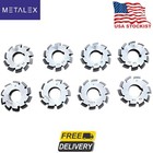 Involute Gear Cutter    10 Dp 8 Pieces Pcs Set Pa 20   Bore 25 4mm 1  No 1-8 Hss M2