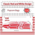 Voisen 100 Pack 1oz Popcorn Bags For Popcorn Machine - Movie Nights
