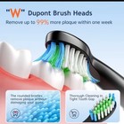 Fairywill Sonic Electric Toothbrush For Adults   6 Placement Brushes