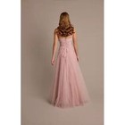 Jules   Cleo Glitter Tulle Ball Gown W  Floral Appliques Prom Pale Pink Size 14