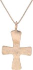 Ancient Byzantine Cross Pendant Necklace 6th-8th Century Ad