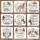 Diy Decorative Reusable Letter Stencil Template For Diy Crafts Horse