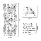 Birds House Background Clear Stamps Words Sentences Animal Transparent Rubber
