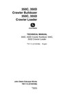 John Deere 350c  350d Crawler Bulldozer Loader Service Manual Repair Shop Book