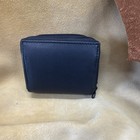 Paul   Taylor Black Leather Zipper Zip-around Business   Credit Card Case