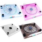 Laptop Cooler For 15  Pc Notebook Usb Cooling Big Fan Blue Led Light Cooler Pad