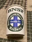 6 Bnsf Wax Paper Cups Santa Fe Burlington Northern Railway Coffee Or Cold Drink