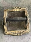 Vtg Amerock Carriage House Toilet Paper Holder Recessed Dark Brass 9049-2 Flush