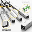 Meite Upholstery Staples 22 Gauge 3 8  Crown 3 16  Length Galvanized 10 020 Pcs