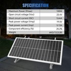200w Watt 12v 24v Mono Solar Panel 18bb Cell Rv Car Home Off Grid 2pack  100w 