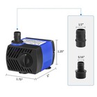 Small Fountain Pump  80 Gph Submersible Water Pump For Aquarium Fish Tank  Ou   