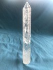 7 4 Oz Large 7-1 2  Clear Quartz Crystal Tower Point Wand Obelisk Polished Stone