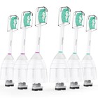 Replacement Brush Heads For Sonicare E-series - 6 Pack Compatible Electric Tooth