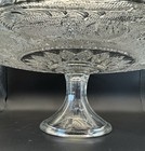 1924 Footed Glass Cake Plate By Duncan   Miller Early American Sandwich Line 13   